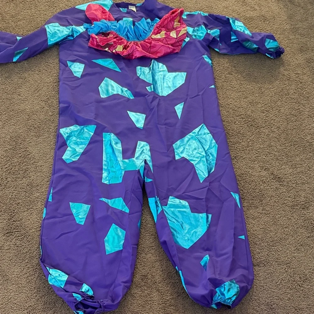Spirit Purple Clown Jumbo Costume with Teal Accents - Picture 4 of 8